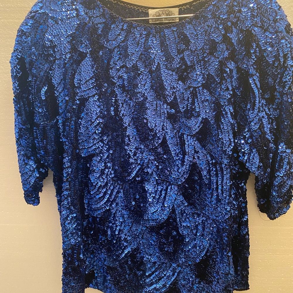 Beautiful, Brand New, Intricate, Sequined Top - Picture 3 of 12